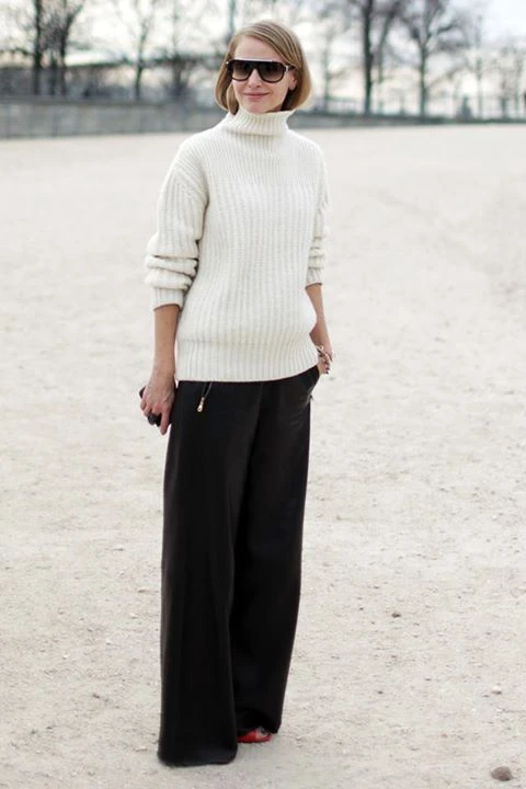 thời trang tuổi 30 với áo len cashmere