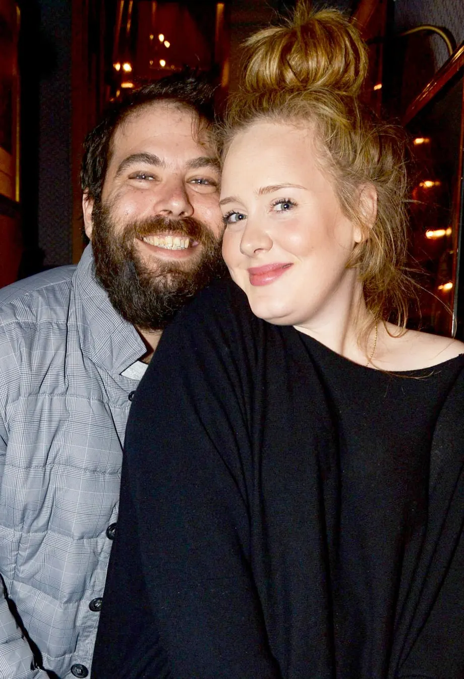 Ca sĩ Adele và bạn trai Simon Konecki.