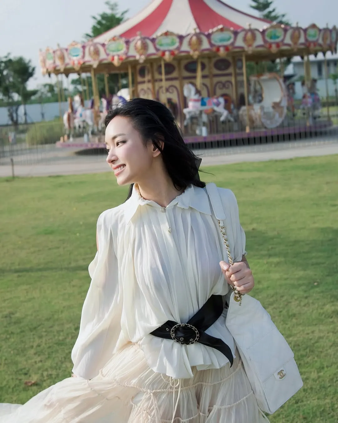 Châu Bùi phối đồ Đà Lạt với boho chic