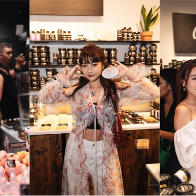 Lush chào đón khách mời tại sự kiện khai trương.