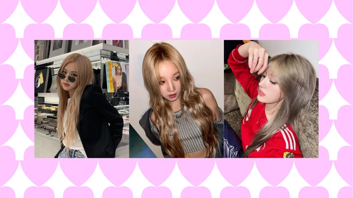 màu khói - Lisa và Somi nhuộm tóc màu khói