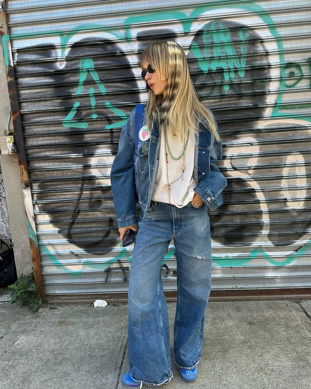Bản phối jeans phong cách denim on denim