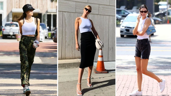 trang phục mùa hè của sao thế giới kaia gerer rosie hw kendall jenner