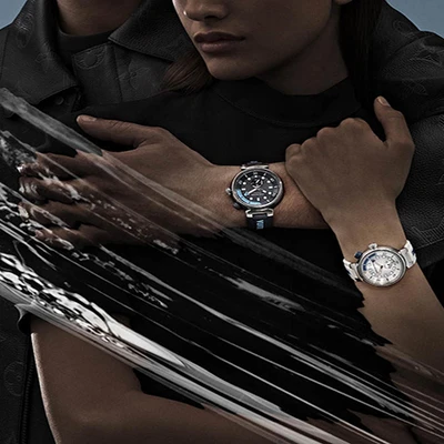 Louis Vuitton new Tambour Street Diver Watches on models