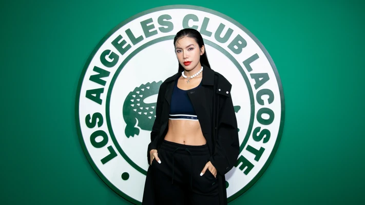 người mẫu Minh Tú tham dự sự kiện của Lacoste tại LA
