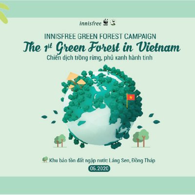 innisfree - chiến dịch phủ xanh