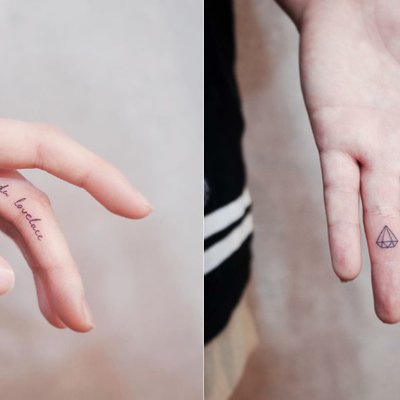 hình xăm nhỏ trên ngón tay 1