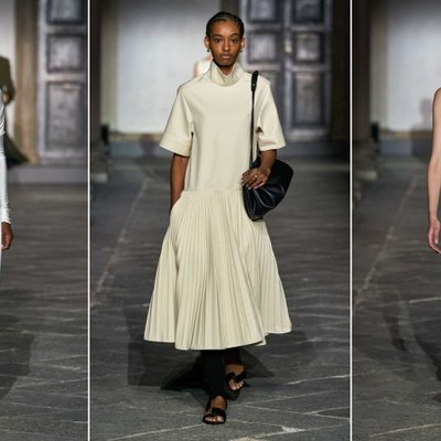 các thiết kế trong bộ sưu tập jil sander xuân hè 2020