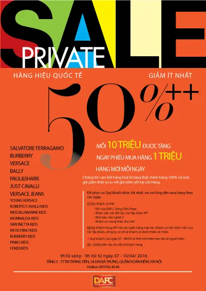 Mua sắm hàng hiệu giảm giá tại DAFC elle Vietnam 01