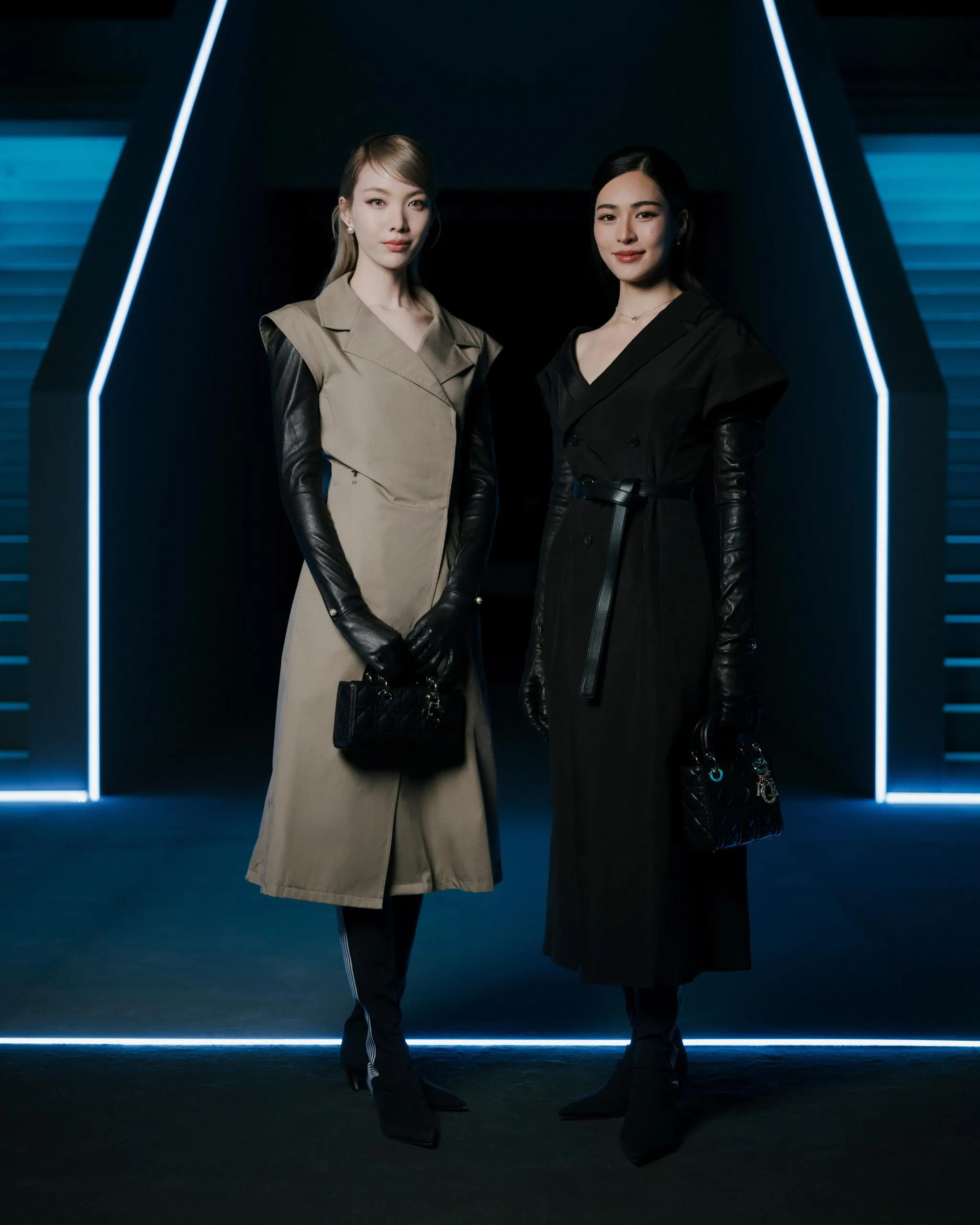 sao thái Ling Ling Kwong và Orm Kornnaphat tại show Dior Thu-Đông