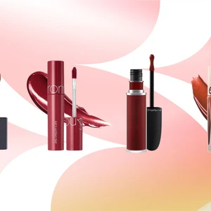 Các thỏi son màu son đỏ lựu