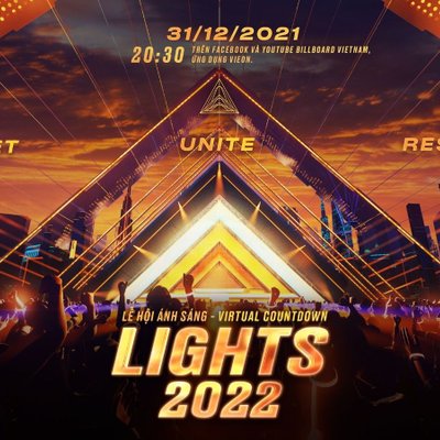 Lễ hội âm nhạc ánh sáng Virtual Countdown Lights 2022