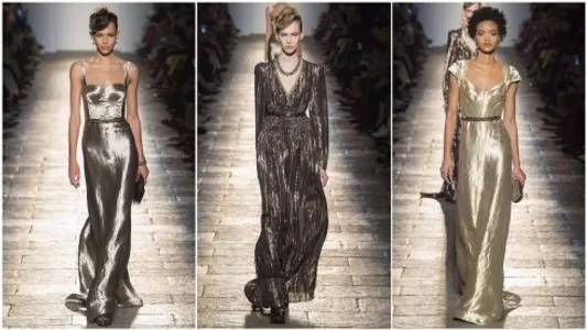 Những chiếc váy metallic khép lại BST của Bottega Veneta 
