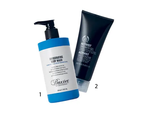 1.Sữa tắm The Body Shop 2.Sữa tắm Baxter Of California
