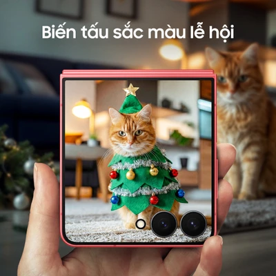 Chỉnh hình Giáng sinh dễ dàng với Galaxy Z Flip7