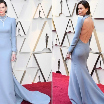 Cận cảnh quá trình thiết kế chiếc đầm gợi cảm của Charlize Theron trên thảm đỏ Oscar 2019