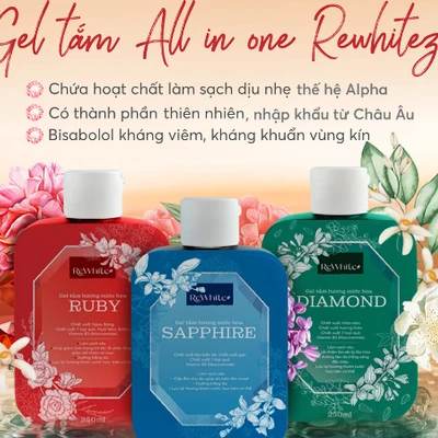 Gel tắm All in one rewhitez.
