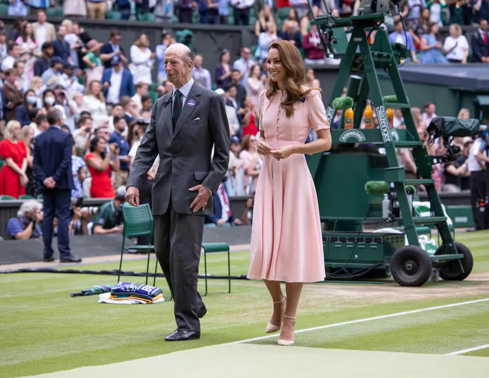 kate middleton tại wimbledon 2021