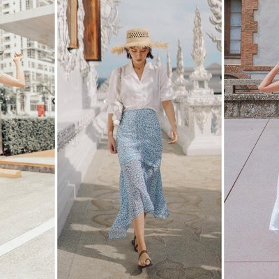 những gợi ý mặc đẹp cùng chân váy đuôi cá phù hợp với vóc dáng