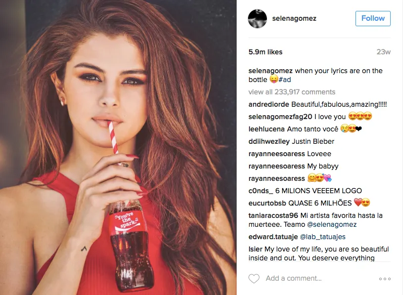 Selena Gomez tiết lộ bí quyết chụp ảnh trên Instagram ELLE VN