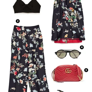 ELLE Style Calendar: Quần ống rộng hoạ tiết