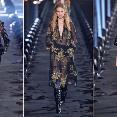 các thiết kế trong bộ sưu tập saint laurent xuân hè 2020