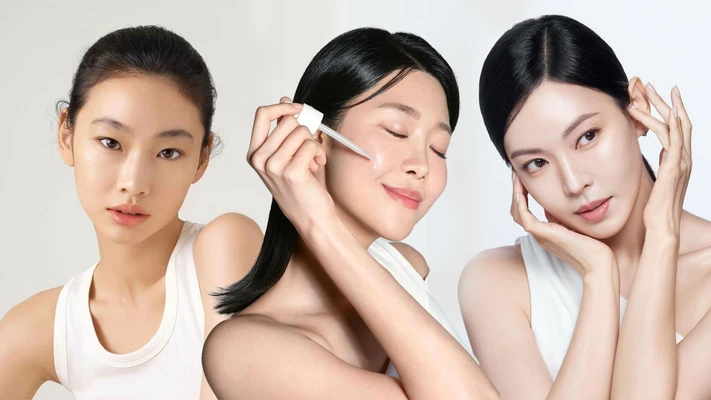 3 cô gái sử dụng serum có làn da đẹp