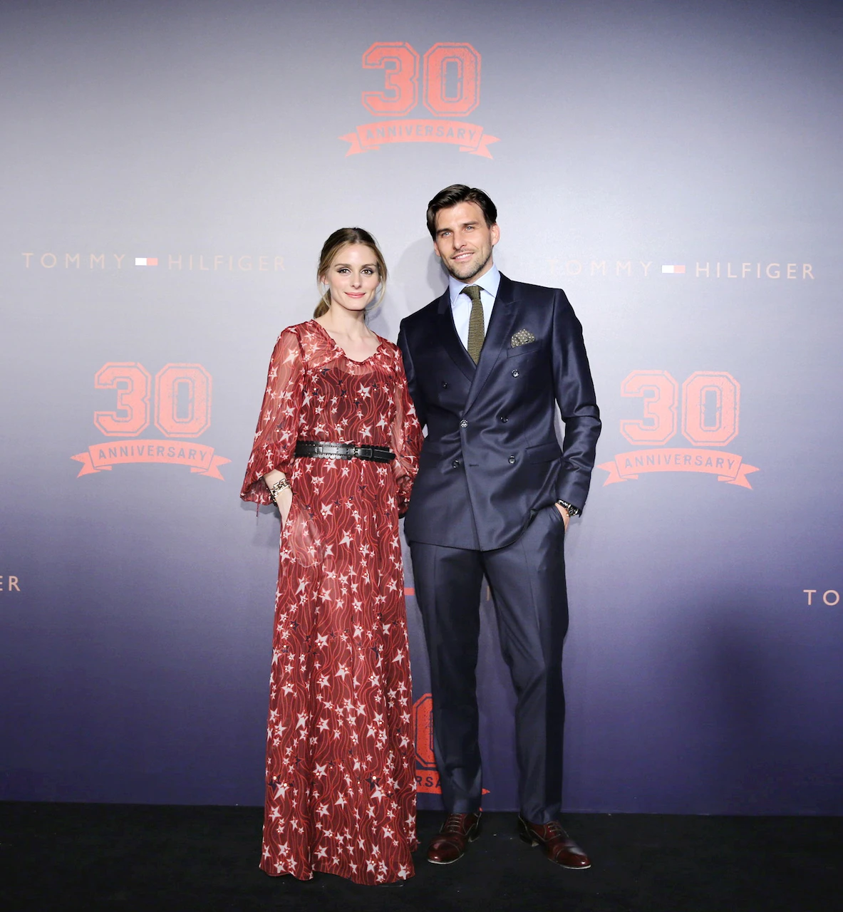 Olivia Palermo và Johannes Huebl tại show diễn Tommy Hilfger