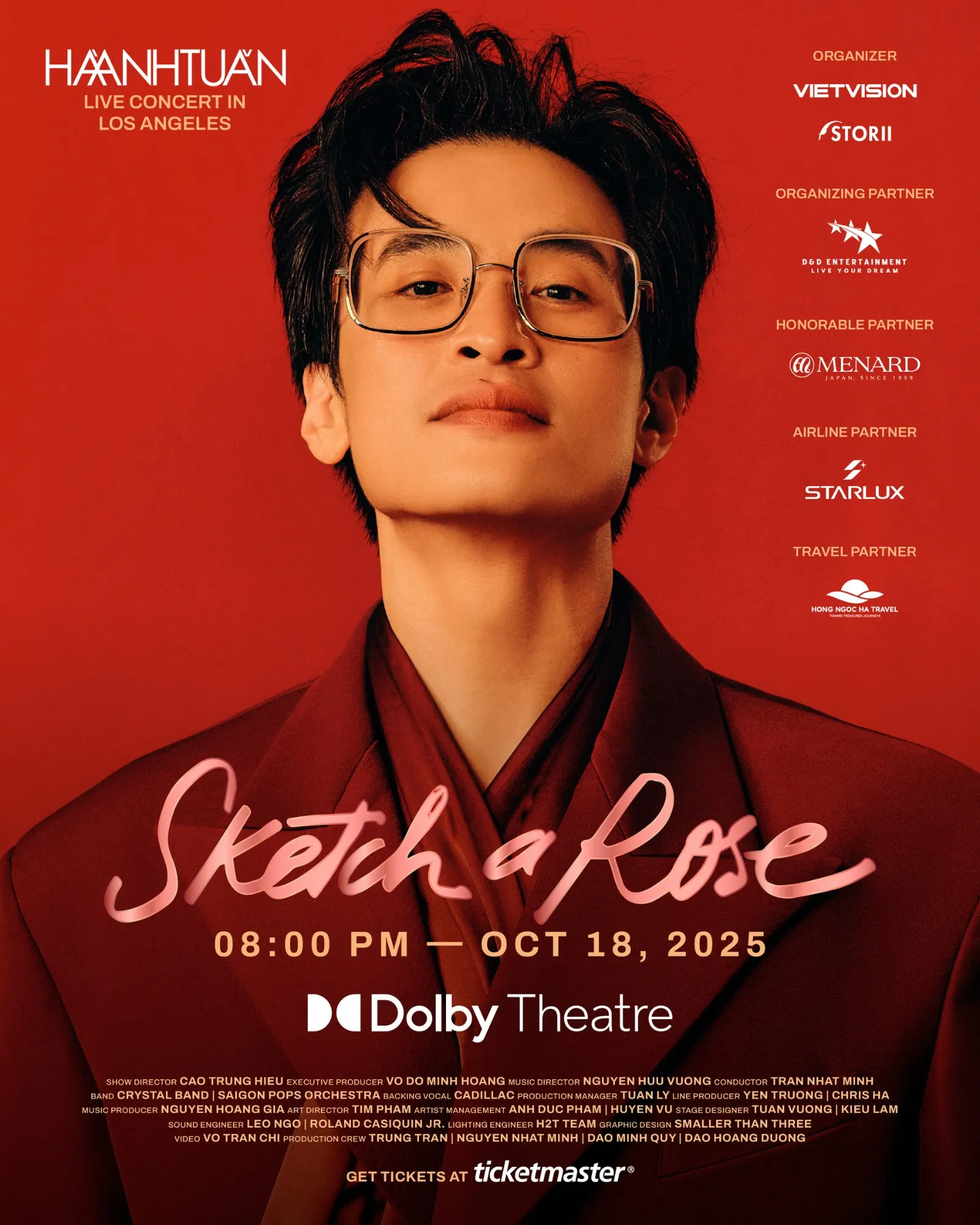 Poster “Sketch A Rose” in Los Angeles Hà Anh Tuấn