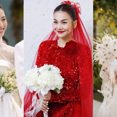 hoa cưới độc đáo của sao việt
