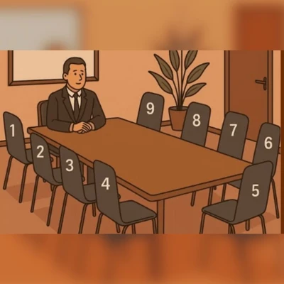 Bài Trắc nghiệm: Vị trí ghế ngồi trong phòng họp tiết lộ gì về bạn