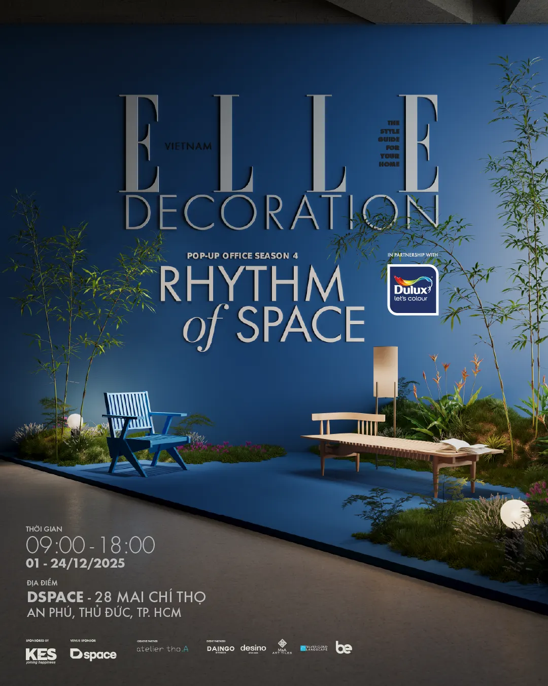 Pop-Up office mùa 4 Rhythm of Space - Nhịp điệu của không gian lấy cảm hứng từ Màu Dulux của năm 2026 Xanh Thanh Âm™