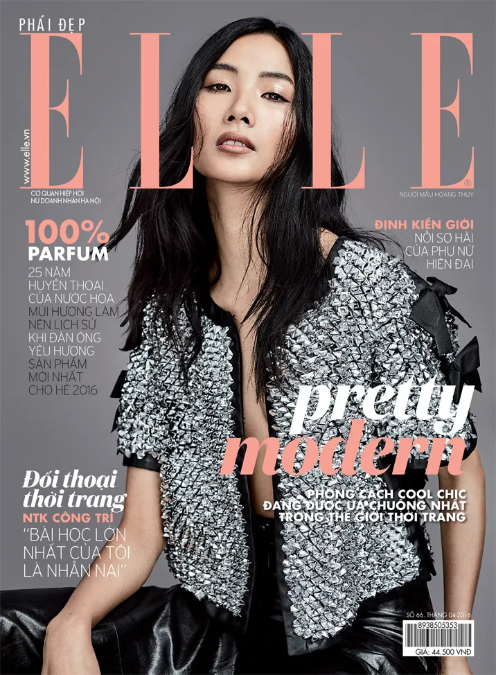 Hoang Thuy ELLE Vietnam bia so thang 4 2016
