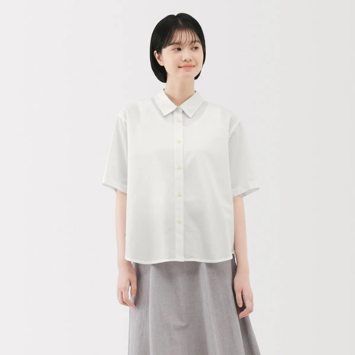 sơ mi trắng muji