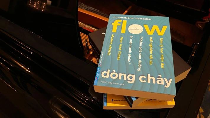 flow dòng chảy sách xếp chồng