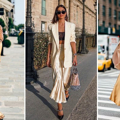 xu hướng chân váy vải lụa mùa hè phong cách retro 2020