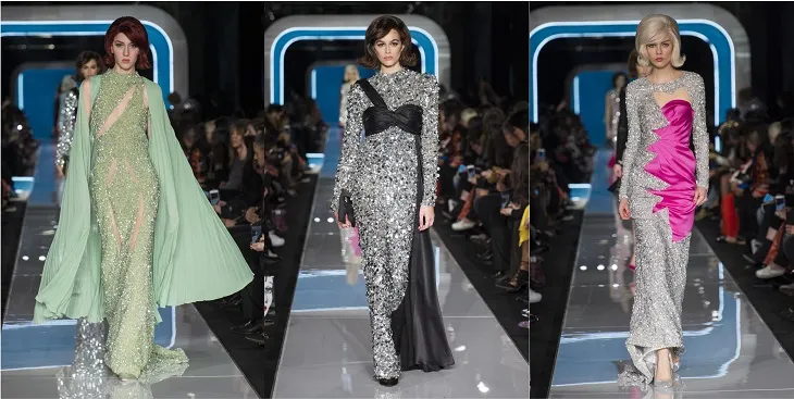 ELLE Việt Nam - Moschino nhân bản Jackie Kennedy tại sân khấu runway Milan Fashion Week 2018 (13)