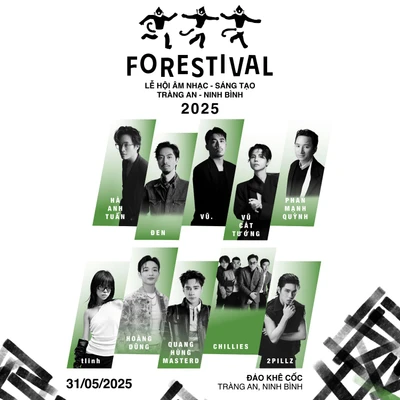 Poster Forestival 2025 Tràng An, Ninh Bình