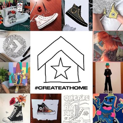 converse truyền thông điệp tích cực mùa covid với create at home