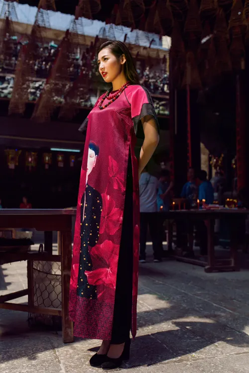 Áo dài của Adrian Anh Tuấn x Chinh - elle man 12