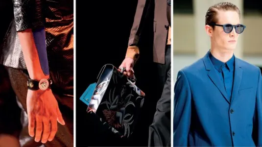 Từ trái qua: Versace, Prada, Dior Homme