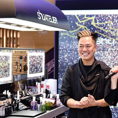 shu uemura giám đốc luxe loreal bà Mai Linh cùng với giám đốc sáng tạo Phước Nguyễn