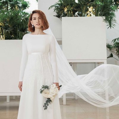 váy cưới phong cách tối giản - TruongThanh Hai bridal