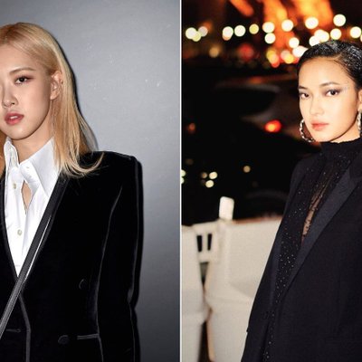 rosé châu bùi saint laurent thu đông 2020 tuần lễ thời trang paris