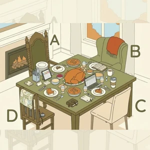 Trắc nghiệm vị trí ghế ngồi trong bàn tiệc tiết lộ phong cách giao tiếp.