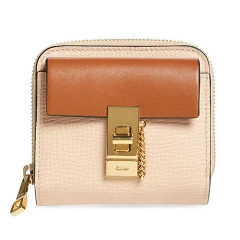 Ví cầm tay nữ hàng hiệu Chloé Drew Calfskin & Lamskin 