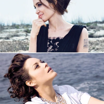 5 điểm giống nhau giữa Angelina Jolie và Marion Cotillard