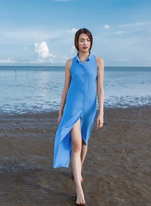 Lệ Hăng trong trang phuc đời thường