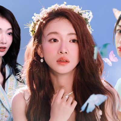 Xuân Hoa Diễm - Ngô Cẩn Ngôn trang điểm mỏng nhẹ và đánh son tông cam để chụp ảnh chân dung