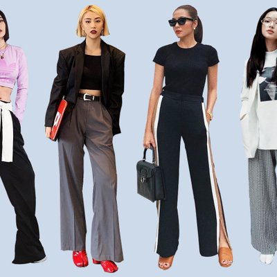Học sao và fashionista Việt cách mặc đẹp với mọi kiểu quần ống rộng